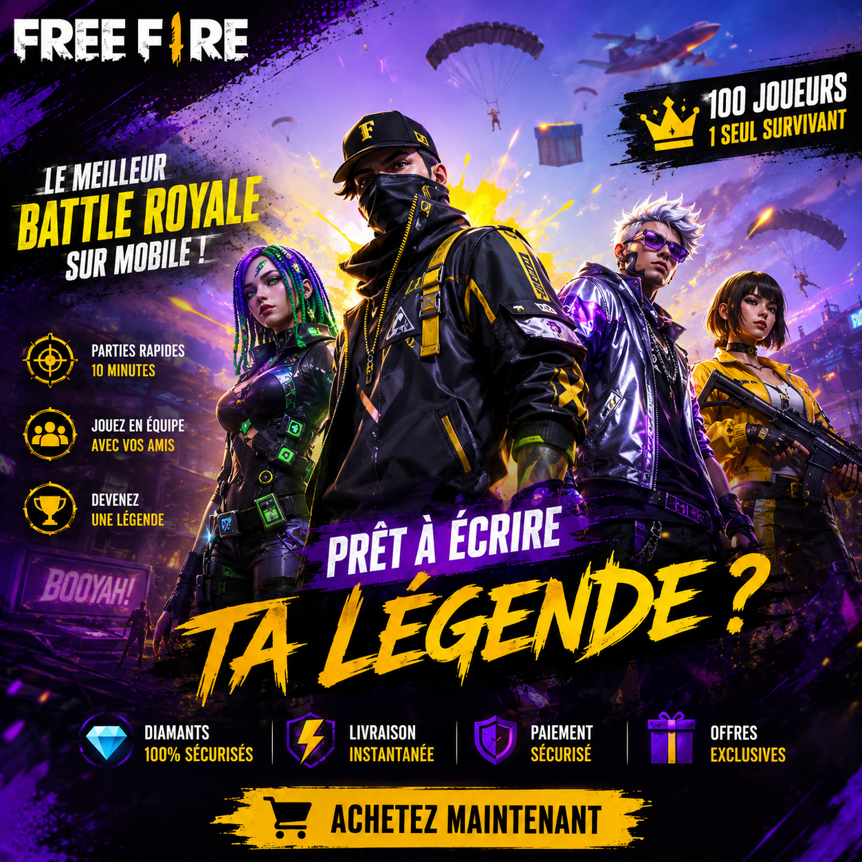 Free Fire Diamants